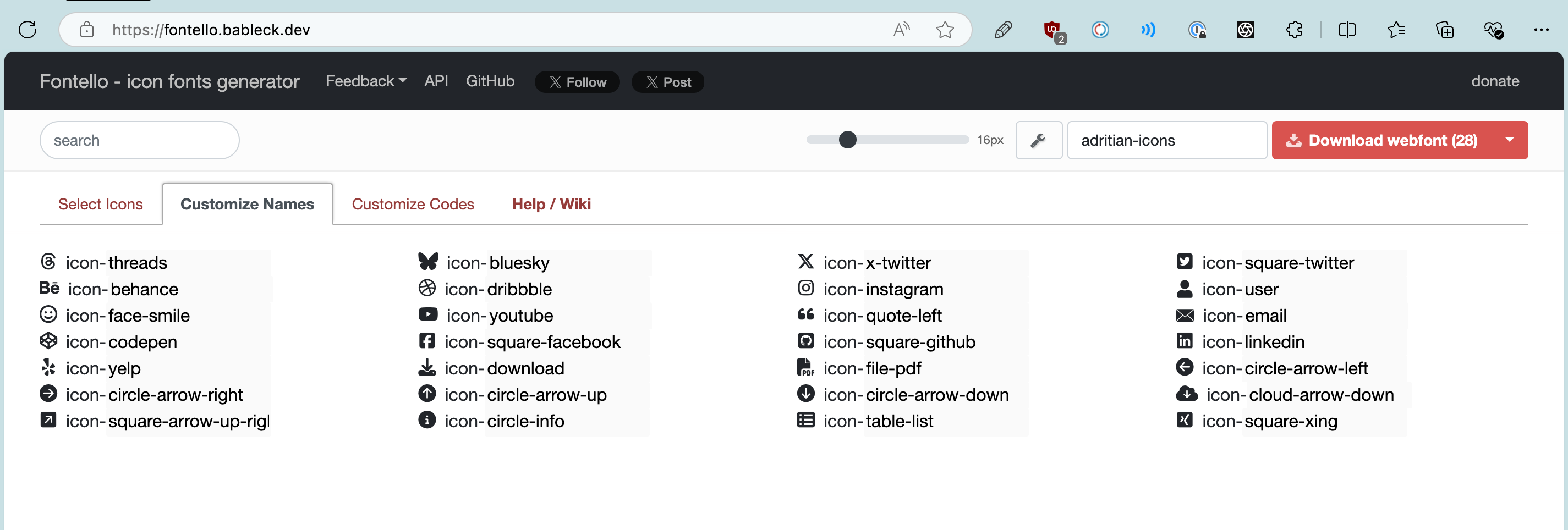 How to Add Custom Icons to the Adritian Theme